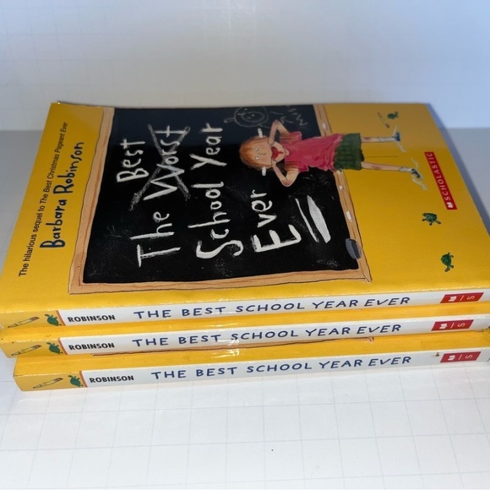 Lot (3) The Best School Year Ever Paperback books Robinson, Barbara small group